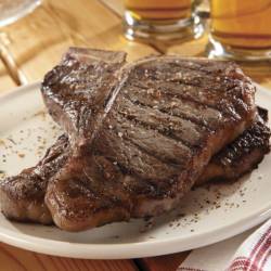 Beef: T-Bone Steak, Organic Grass-fed (frozen)