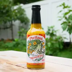 Sauce: Mustard Curry Hot, Organic (10.5 oz. glass jar)